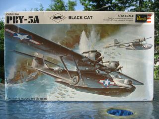 1969 Vintage Revell 1/72 Pby - 5a Catalina Black Cat H - 211:200