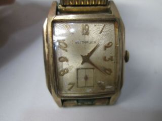 Vintage Wittnauer 10k Gold Plated Running Watch