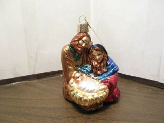 Vintage Christmas Old World Ornament Holy Family - Nativity - 2013 - Baby Jesus