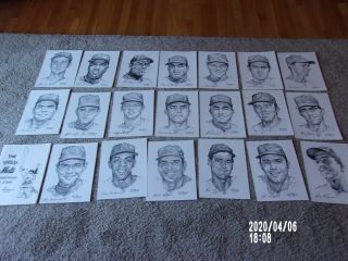 Ny Mets - 1969 - A Portfolio Of Stars - 20 Portrait Set By Bruce Stark - Ny Daily News