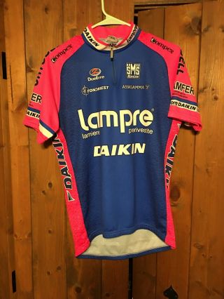 Sms Santini Lampre Italy Retro Vintage Cycling Jersey Size Xxl