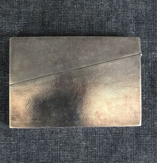 Chinese 1950’s Sterling Silver Card Case By Nose Dragon Of Shanghai