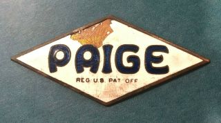 Paige Radiator Emblem Badge - Paige - Detroit Motor Car Co. ,  Detroit,  Michigan