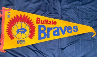 Buffalo Braves First Year Pennant 1970 - 1971 Vintage
