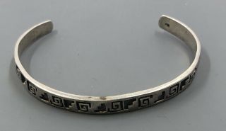 Vintage Hopi Sterling Silver 925 Cuff Bracelet 6 1/2”