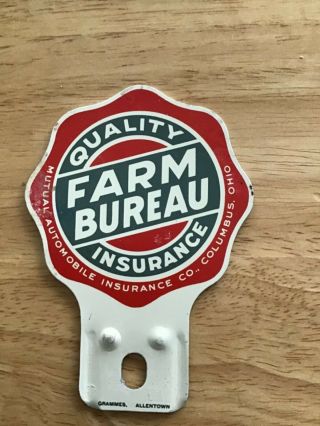 Quality Farm Bureau Insurance License Plate Topper