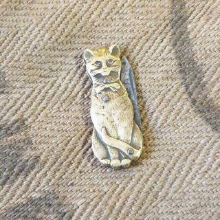 Couteau Pliant Chat Brass Antique Figurine Knife Collectibles Knife