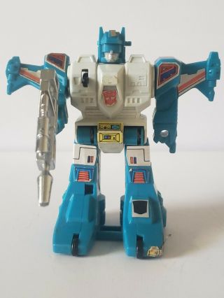 Vintage 1985 Hasbro Transformers G1 Topspin 100 Complete W/weapon
