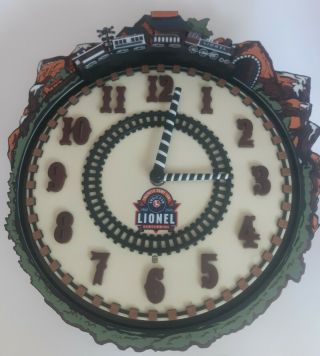 Vintage Lionel 100th Anniversary Train Clock,  Revolving With Hourly Whistle
