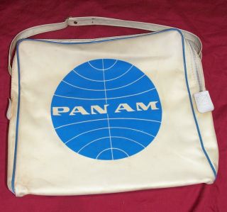 Vintage Pan Am Airlines Travel Plane Tote Bag Case Old Advertising Ad American