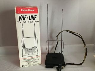 Vintage Radio Shack Vhf - Uhf Indoor Tv Antenna 15 - 1806