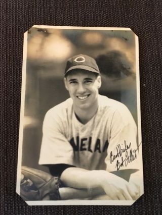 George Burke Photo Bob Feller Cleveland Indians Autographed ?