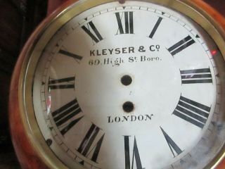 Fusee Clock Case With Dial Glass London