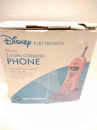 Vintage Motorola Disney Princess 2.  4 Ghz Cordless Phone 6 Hr Talk Time