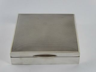Smart Vintage Solid Sterling Silver Cigarette Trinket Box William Neale 1964