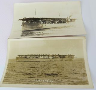 Vintage Photograph Uss Langley Navy 