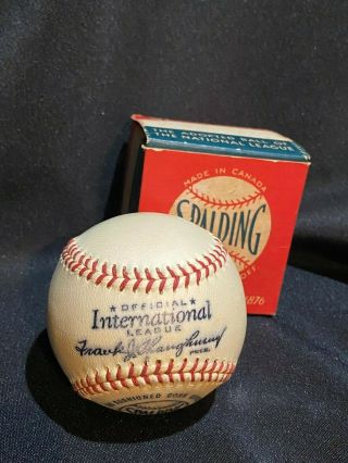 Stunning 1949 - 1951 Spalding International League Baseball With Box