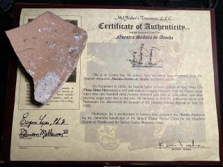 Atocha Shipwreck Pottery Shard (mel Fisher Certified)
