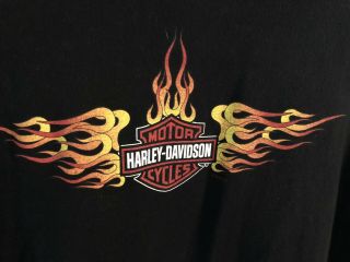 (xl) Harley Davidson Cycles T - Shirt Thunder Mountain Double Sided - Barely Worn