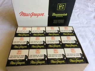 Vintage Macgregor Brunswick B76c Official Little League Baseballs Nos 2 Boxes