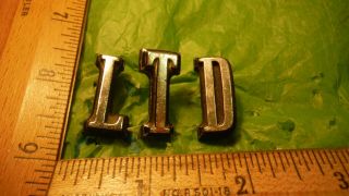 An58 Ford Ltd Hood Letter Emblems Vintage 1970 Ford Galaxie Country Squire Ltd