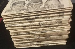 1952 The Sporting News All 53 Issues