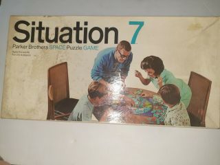 Vintage Situation 7 Parker Brothers Space Puzzle Game 1969