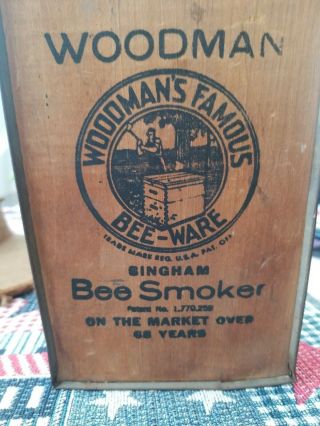 Vintage Bee Smoker Woodman With Safari Hat