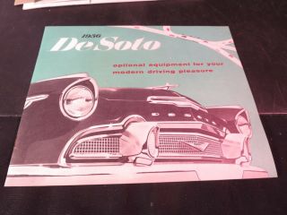 1956 De Soto Optional Equipment Brochure