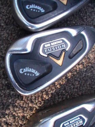 Callaway Big Bertha Fusion Golf Irons 3 - Sw Rch Light 75i Shaft Little Play