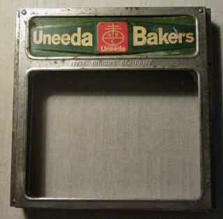 Vintage Advertising - Tin Store Display Box Lid - Uneeda Bakers - Iten Biscuit - Cracker