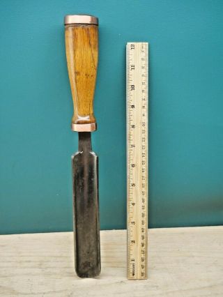 Old Woodcarving Tools Vintage Buck Bros 1 - 3/8 " No.  7 Sweep Wood Carving Gouge