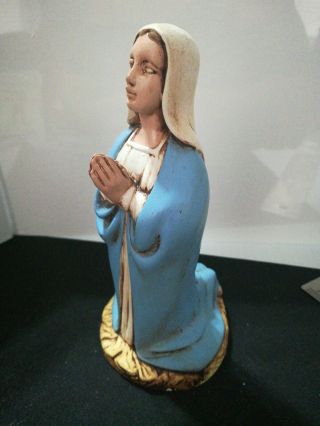 Vintage Holland Mold Ceramic Mary,  Mother Of Jesus Nativity Christmas 1972