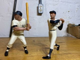 Rocky Colavito And Mickey Mantle Hartland Baseball Statues - One Bat