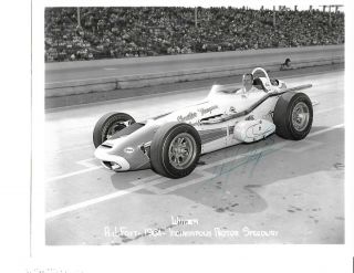 Vintage Autographed A J Foyt Indy500 Auto Racing Photograph