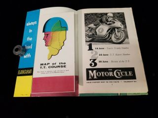 Vintage 1960 Isle of Man TT Races Guide Norton MV Agusta Duke Graham Surtees UK 3