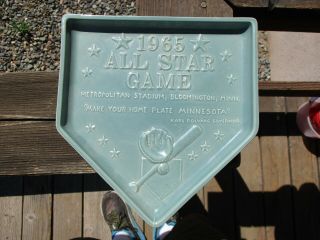 1965 All Star Game Baseball Plate - Red Wing Pottery - Rare
