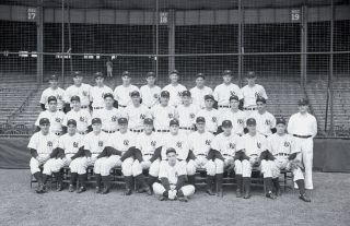 1941 York Yankees Team Photo Negative 4 " X 5 " Joe Dimaggio Rizzuto