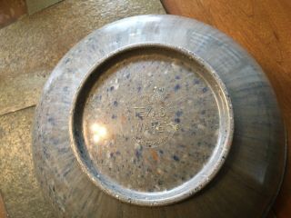 Vintage Texas Ware Confetti Melamine Melmac ? Large Mixing Bowl Grey,  Blue,  Brown