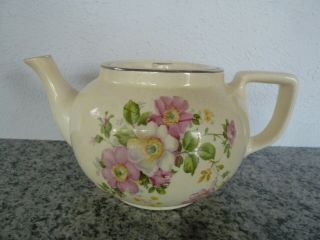 Vintage 1940 Paden Bakserv Teapot Floral Design