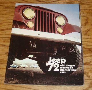 1972 Jeep Full Line Sales Brochure 72 Commando Wagoneer Truck