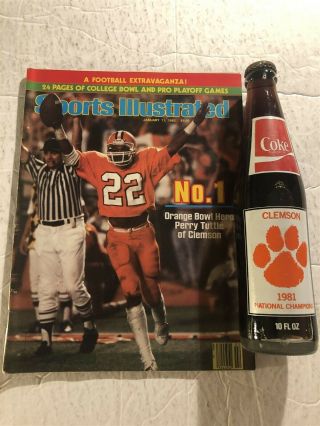 1982 Sports Illustrated Clemson Tigers National Champs Orange Bowl Tuttle,  Coke