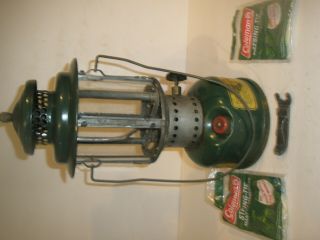 Vintage Coleman Us Military Single Mantle Gas Lantern 1944