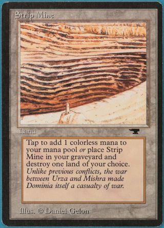 Strip Mine (d Tower) Antiquities Nm Land Uncommon Mtg Card (id 136709) Abugames