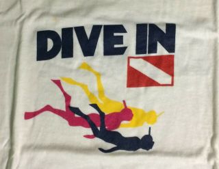 Norwegian Cruise Lines M/S SKYWARD DIVE IN Vintage 80s T - Shirt White Size XL 2