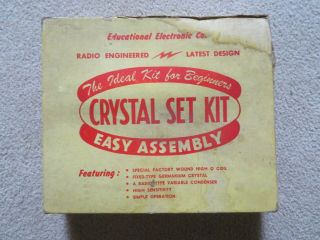 Vintage Educational Electronics Ideal Kit For Beginners Radio Crystal Set