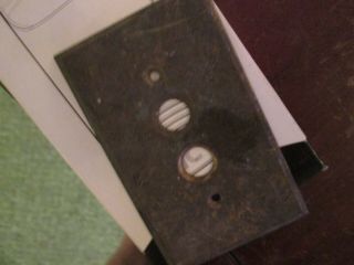 Brass Vintage Light Switch Cover Plate,  Push Button