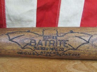 Vintage 1930s Batrite Hanna Wood Baseball Bat Beaver Driver Hof Paul Waner 35 "