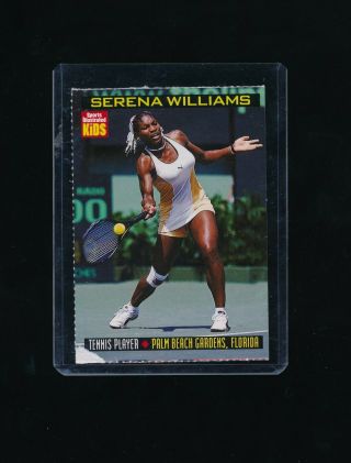 1999 Serena Williams Rookie Rc Si Illustrated Kids 814 Fair Tennis On Fire