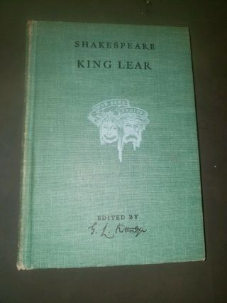 William Shakespeare The Tragedy Of King Lear 1940 Vintage Hardcover Book
